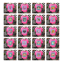 Load image into Gallery viewer, Let’s Go Bright Stripes Checkers Mascots DROPDOWN TRANSFER CARTER MAY 26