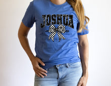 Load image into Gallery viewer, Distressed Checkered Team Bows CUSTOMIZABLE DROPDOWN DTF Transfer