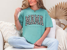 Load image into Gallery viewer, Mama Black White Arch Checkered TRANSFER