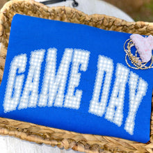 Load image into Gallery viewer, Blue Plaid Gameday Arch Lace TRANSFER TCC MAR 26