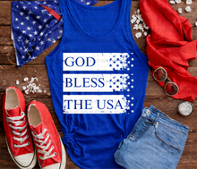 Load image into Gallery viewer, God Bless The USA White Stripes TRANSFER Revel APR 26