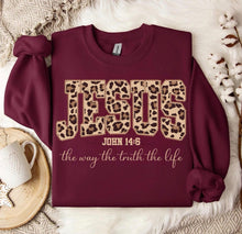 Load image into Gallery viewer, Leopard Jesus The Way Lace TRANSFER ET