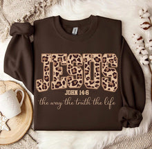 Load image into Gallery viewer, Leopard Jesus The Way Lace TRANSFER ET