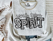 Load image into Gallery viewer, Sporty Team Name Spirit CUSTOMIZABLE DROPDOWN DTF Transfer