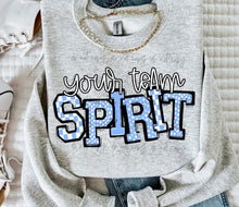 Load image into Gallery viewer, Sporty Team Name Spirit CUSTOMIZABLE DROPDOWN DTF Transfer