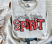 Load image into Gallery viewer, Sporty Team Name Spirit CUSTOMIZABLE DROPDOWN DTF Transfer