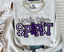 Load image into Gallery viewer, Sporty Team Name Spirit CUSTOMIZABLE DROPDOWN DTF Transfer