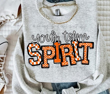 Load image into Gallery viewer, Sporty Team Name Spirit CUSTOMIZABLE DROPDOWN DTF Transfer