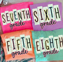 Load image into Gallery viewer, Mint Daisy Block School Grades DROPDOWN TRANSFER