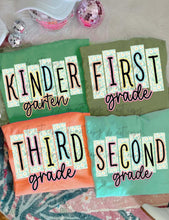 Load image into Gallery viewer, Mint Daisy Block School Grades DROPDOWN TRANSFER