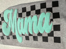 Load image into Gallery viewer, Black And Mint Mama 2 Color 9'' PUFF SCREEN