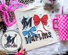 Load image into Gallery viewer, Baseball Team Hand Drawn Collage With Pocket Dropdown TRANSFER MWG 25