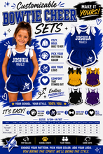 Load image into Gallery viewer, Sassy Custom Bowtie Tanks And Cheer Shorts