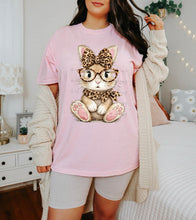 Load image into Gallery viewer, Leopard Bow + Glasses Bunny TRANSFER ET MAR 26