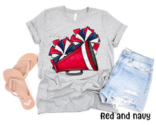 Load image into Gallery viewer, Cheer Pom And Megaphone Custom MASCOTS DTF TRANSFER