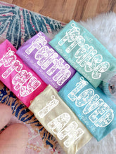 Load image into Gallery viewer, White Lace Faith Scripture Saying DROPDOWN TRANSFER MZM MAR 26