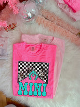 Load image into Gallery viewer, Western Name Turquoise Checker Flame Dropdown TRANSFER DMD DEC 25