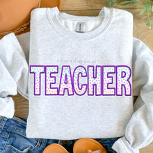 Load image into Gallery viewer, Teacher Polka Dot Faux Embroidery TRANSFER