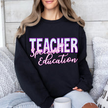Load image into Gallery viewer, Special Education Teacher Polka Dot Faux Embroidery TRANSFER