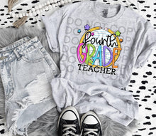 Load image into Gallery viewer, Pencil Stars Paper Grades Teacher DROPDOWN TRANSFER SCG