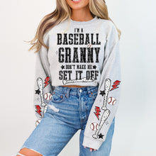 Load image into Gallery viewer, I'm A Baseball TITLE DROPDOWN Don't Make Me Set It Off With SLEEVE OPTION DROPDOWN TRANSFER VIRGO JAN 26