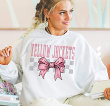 Load image into Gallery viewer, Coquette Bow Gray Checkered Mascots (DROPDOWN) TRANSFER BSG
