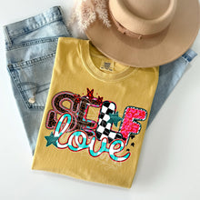 Load image into Gallery viewer, Self Love Teal Striped Stars TRANSFER CST MAR 26