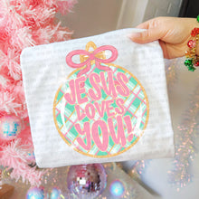Load image into Gallery viewer, Jesus Loves You Ornament Color Dropdown TRANSFER OHD OCT 25