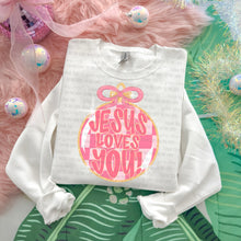 Load image into Gallery viewer, Jesus Loves You Ornament Color Dropdown TRANSFER OHD OCT 25