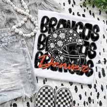 Load image into Gallery viewer, Football Mascot Faux Rhinestone Helmet Dropdown TRANSFER VIRGO JUNE 25