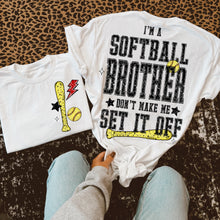 Load image into Gallery viewer, I'm A Softball TITLE DROPDOWN Don't Make Me Set It Off With Pocket TRANSFER VIRGO JAN 26