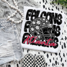 Load image into Gallery viewer, Football Mascot Faux Rhinestone Helmet Dropdown TRANSFER VIRGO JUNE 25