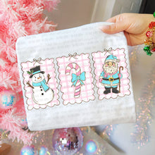 Load image into Gallery viewer, Most Wonderful Time Christmas Pastel Gingham Trio Frames Color Dropdown TRANSFER OHD NOV 25