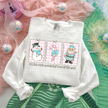 Load image into Gallery viewer, Most Wonderful Time Christmas Pastel Gingham Trio Frames Color Dropdown TRANSFER OHD NOV 25
