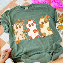 Load image into Gallery viewer, Fall Floral Ghosts With SLEEVE OPTION TRANSFER MOON SEPT 24