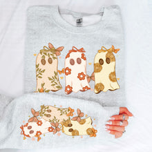 Load image into Gallery viewer, Fall Floral Ghosts With SLEEVE OPTION TRANSFER MOON SEPT 24