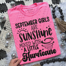 Load image into Gallery viewer, Birthday Month Girls Are Sunshine Blk TRANSFER