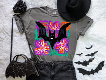 Load image into Gallery viewer, Black Bat With Flowers TRANSFER SCG AUGUST