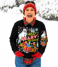 Load image into Gallery viewer, Scoob Merry Scary Holidays Snowman With SLEEVE OPTION DROPDOWN TRANSFER GRAV OCT 25