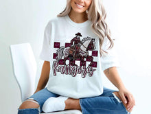Load image into Gallery viewer, Checkered Rhinestone Mascot DROPDOWN TRANSFER CSWD