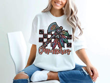 Load image into Gallery viewer, Checkered Rhinestone Mascot DROPDOWN TRANSFER CSWD