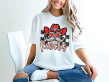 Load image into Gallery viewer, Checkered Rhinestone Mascot DROPDOWN TRANSFER CSWD