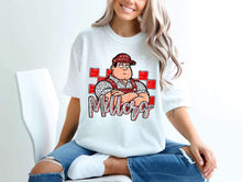 Load image into Gallery viewer, Checkered Rhinestone Mascot DROPDOWN TRANSFER CSWD