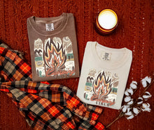 Load image into Gallery viewer, Camping Vibes Rough Edged Panels With Camp Fire And Campsite Backdrop TRANSFER SCG MAR 26
