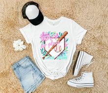 Load image into Gallery viewer, There's No Place Like Home Plate Colorful Florals Baseball/Softball/Both Options DROPDOWN TRANSFER SCG MAR 26