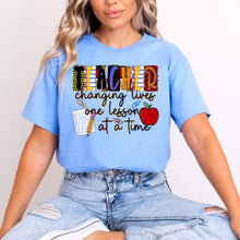 Load image into Gallery viewer, Teacher Changing Lives One Lesson At A Time Ransom Letters TRANSFER DDVA FEB 26 | NOT ALL HEROS WEAR CAPES COLLAB CST X DDVA X DWS X PHDC