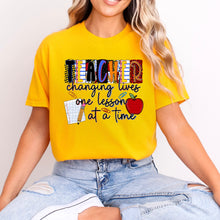 Load image into Gallery viewer, Teacher Changing Lives One Lesson At A Time Ransom Letters TRANSFER DDVA FEB 26 | NOT ALL HEROS WEAR CAPES COLLAB CST X DDVA X DWS X PHDC