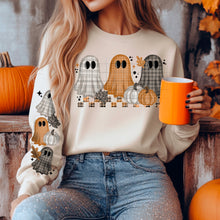 Load image into Gallery viewer, Ghost Plaid Trio Saying Dropdown With SLEEVE OPTION DROPDOWN TRANSFER CSC AUG 25