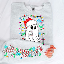Load image into Gallery viewer, Ghost Christmas Lights With Cake With SLEEVE OPTION TRANSFER MOON OCT 24