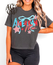 Load image into Gallery viewer, American Mom Bow Dropdown TRANSFER AGCM APR 25